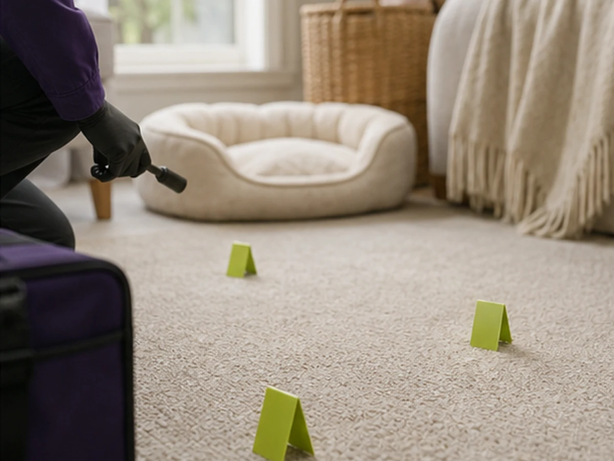London pest-control technician mapping evidence for Flea Control Context London