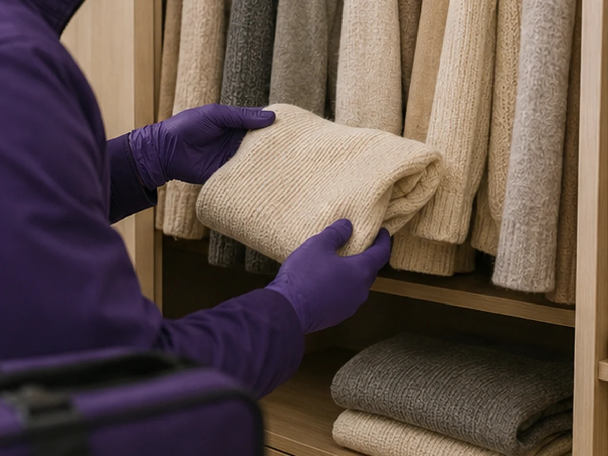 London pest-control technician mapping evidence for Clothes Moths London