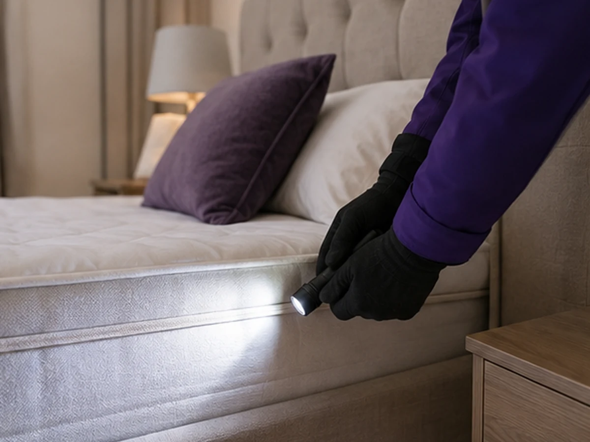 London pest-control technician mapping evidence for Bites After Sleep London
