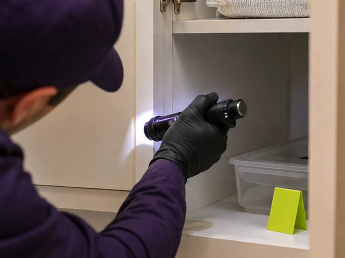 London pest-control technician mapping evidence for Droppings and Gnaw Marks London