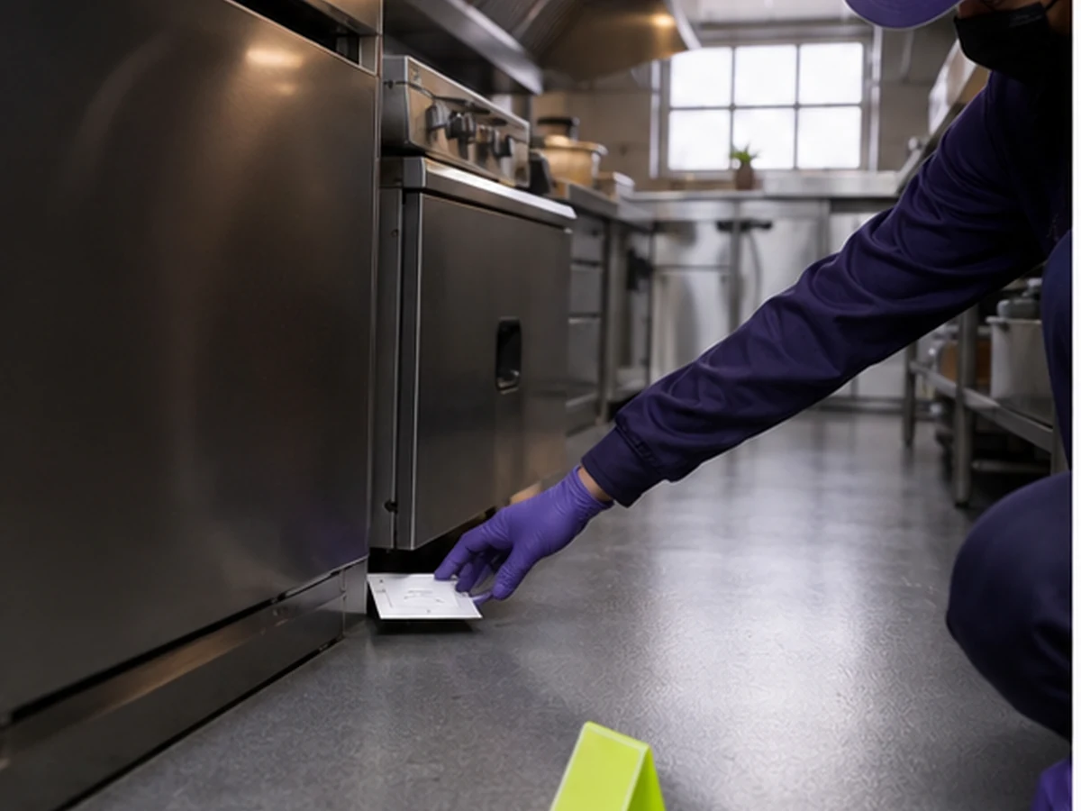 London pest-control technician mapping evidence for Cockroach Control London