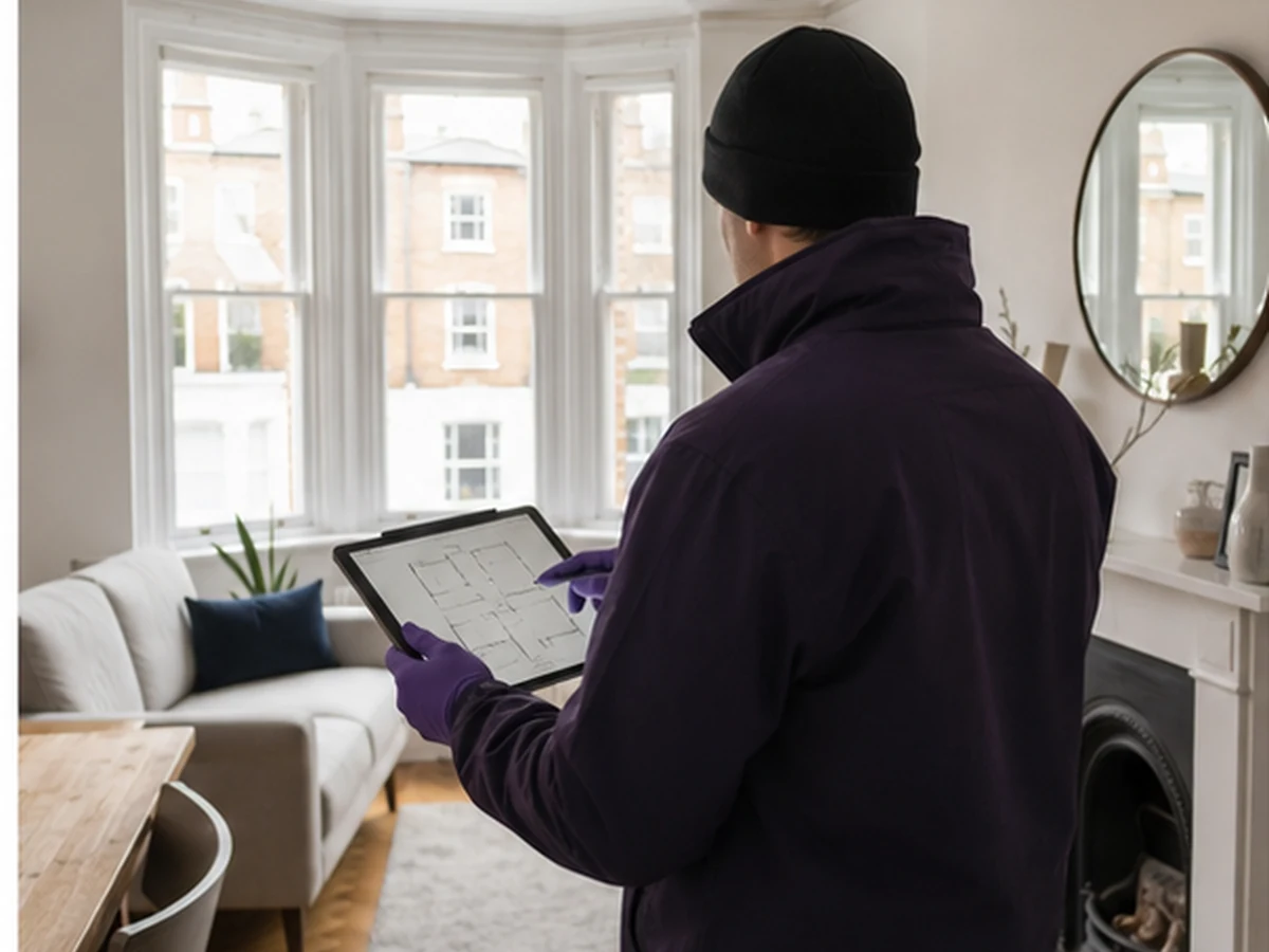London pest-control technician mapping evidence for Pest Control London